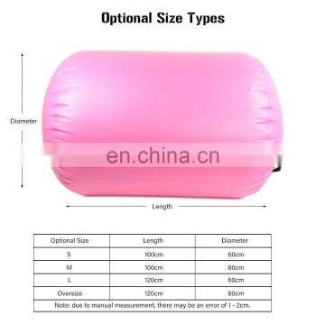 1.2mm DWF Inflatable Gymnastics Air Track Roller Tumbling Mat Gym Yoga Air Barrel Roll Mats For Sale photo-3