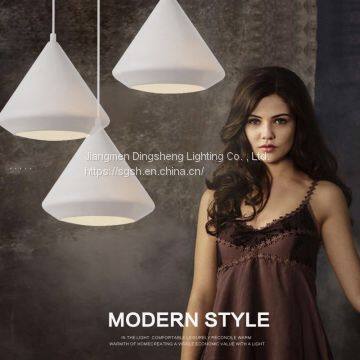 Nordic Restaurant Chandelier 12 Diamond Chandelier Cone Led Halo Chandelier Three Single Head Hanging Lamps Wholesale photo-5