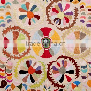 Uzbekistan Art Suzani Hand Made Cotton Bed Cover Home Decor Bedding Set Twin Size Suzani Table Cover photo-2