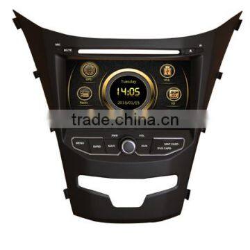 Factory price wince 6.0 car gps for Ssangyong 2014 Korando with GPS/Bluetooth/Radio/SWC/Virtual 6CD/3G internet/ATV/iPod/DVR