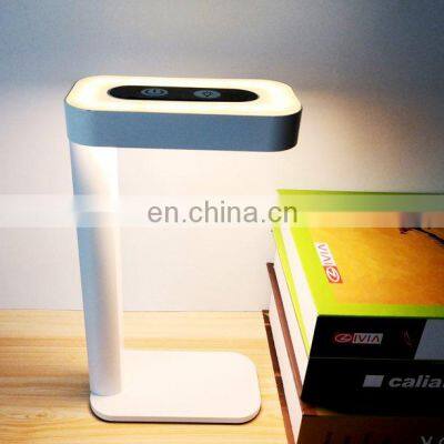 Book Reading Rechargeable Aluminium+acrylic Cordless Touch Switch Cell Eye Care Table Lamp for Study photo-4