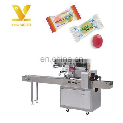 KV Automatic flow doughnut cookie ice Popsicle candy gummy packaging machine