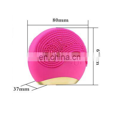 2021 Facial Machine Logo Face Brush Cleansing Facial Massager Ultrasonic Sonic Cleaner Machine for Exfoliating