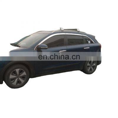 Chrome door visor side window deflector shade sun rain shield silver strips guard for Kia Niro 2022