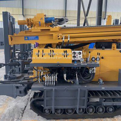 FYX180 Tracked Mobile Water Well Drill Rig Machine Driven by Diesel Engine With 180m Drilling Depth Pneumatic DTH and Mud Drill photo-3