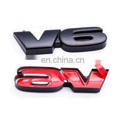 Customized ABS Overlay Kits SR5 V6 4X4 Black Letter Car Emblem Sticker