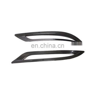 Modify Luxury Dry Carbon Fiber Rear Bumper Reflector Cover Trims for Tesla Model 3 Sedan 4-Door 2016-2020 photo-5