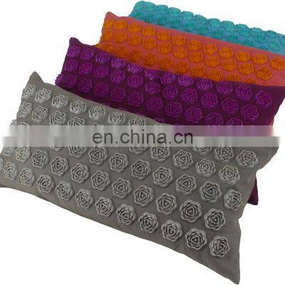 Organic Cotton Canvas Plastic Acupressure Spike Neck Pillow photo-2