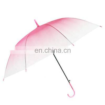 Cheap Advertising Custom Gradient Rain Umbrella with Transparent Colors