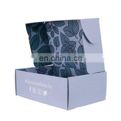 custom fold paper cosmetic packaging die cutter storage no clue large stacking cardboard corrugated plain mailer box