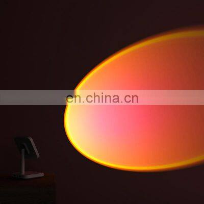 Sunset Night Light Atmosphere Mood Lighting Usb 180 Degree Tiktok Smart White Led Lamp Sunset Projector Lamp Light photo-3