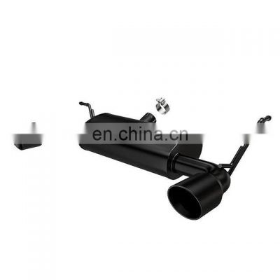 Black Series Exhaust for jeep wrangler jk with stainless steel