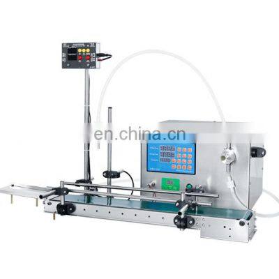 Desktop Single Head Magnetic Pump Liquid Filling Machine With Conveyor Belt Pharmaceutical Liquid Filler