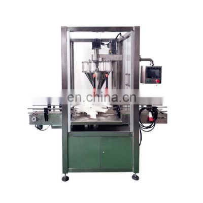 Automatic Spices Powder Auger Filler Micro Dosing Milk Powder Filling Machine With Glass Cover