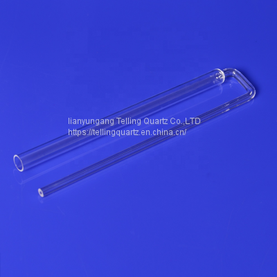 Transparent U Shape Quartz Test Tube Fused Glass Sampling Tube for BET Chemical Analysis photo-5