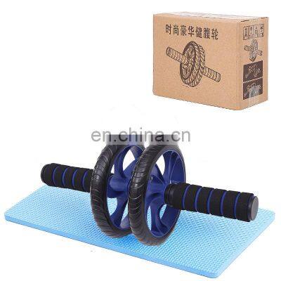 13/14 Inch Plastic Double Abdominal Roller Wheel Fitness Equipment Ab Wheel photo-2
