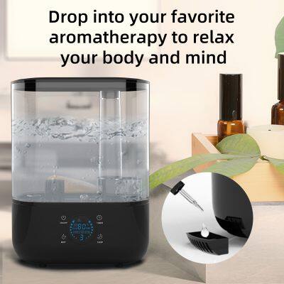 Smart Humidifier 5L Top Fill Tabletop Led Light Night Digital Essential Oil Ultrasonic Humidifier