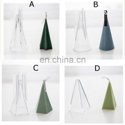 DIY Cone-Five-sided Cone-hexagonal Pyramid Handmade Candle Mold Candle Molds for Candle Making