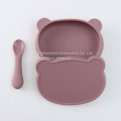 Weiqi Cute Animal Bear Kids Tableware Dinner Dish photo-3
