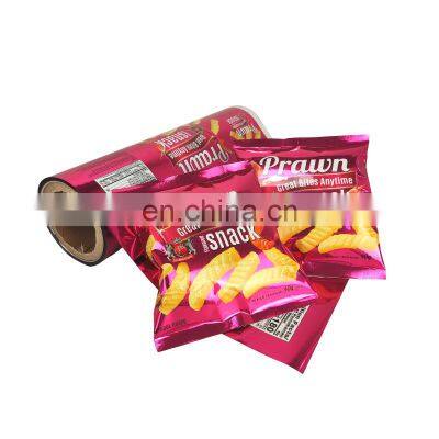 Wholesale Custom Logo Aluminum Foil Plastic Corn Packaging Roll film Potato Chips Packaging   Bag