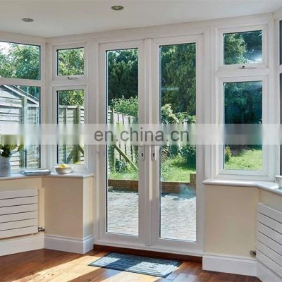 Pvc Grill White Indoor Outdoor French Glass casement Door