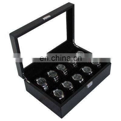 New Design Wood Watch Box With Custom Logo 12 Slots Watch Storage Box Display Watch Organizer Box photo-5