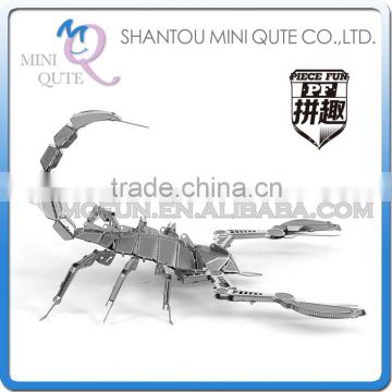 Piece Fun 3D Metal Puzzle insect Animal Scorpion Adult intelligent DIY model educational toys gift NO GLUE NEEDED NO.PF 9403