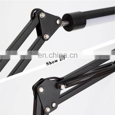 LED Light Swing Arm Flexible Adjustable Desk Clamp Machine Working Lamp LED Desk Lamp