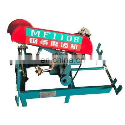 MF1108 15-100mm width auto feeding bandsaw blade sharpener grinding machine tct band saw blade sharpening machine