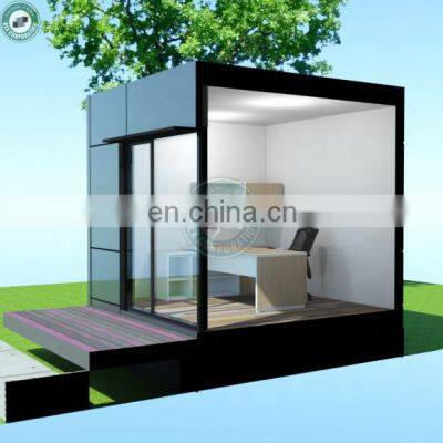 Customized 3x3m Tiny Mobile Office Workspace for Sale Soundproof Container Cube Small Home Office in Canada