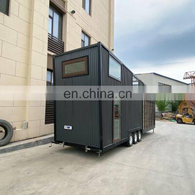 Mini Size Prefab Tiny Houses on Wheels With off Road Caravan Small Sizes photo-2