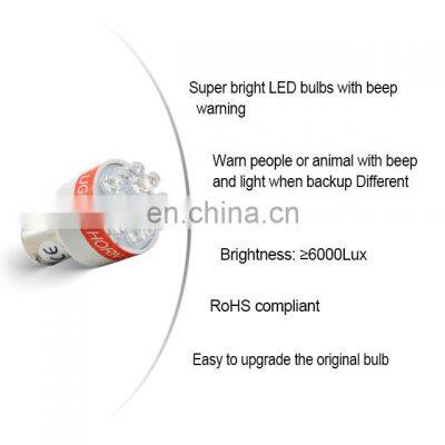 DC 12v / 24v 105dB Warming Sound Tail Light Car Backup Alarm Reverse Light Universal photo-2