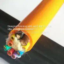 Pu PUR steel wire tensile reel cable 8 core 0.75/1.5/2.5/3/4 square underwater waterproof wire