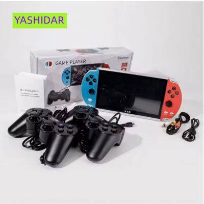 X40 Mini 7.0 Inch Screen Portable Handheld Game Console 5000 Games Retro Gaming Console Portable Game Player photo-2