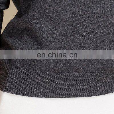 Designs For Girls Round Collar Slim Fit Deep Gray Jacquard 100% Cashmere Sweater photo-5