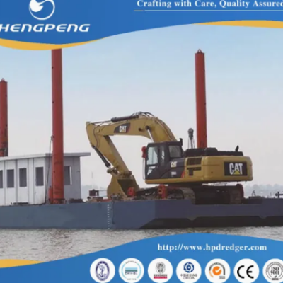 Efficient Excavator Modular Floating Platform Barge for Construction Projects