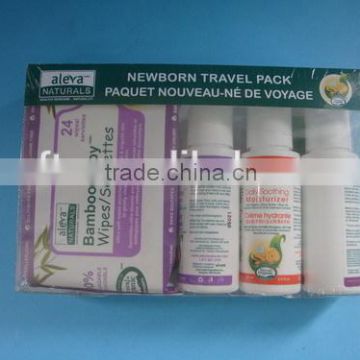 Travel pack cosmetic box,transparent display box