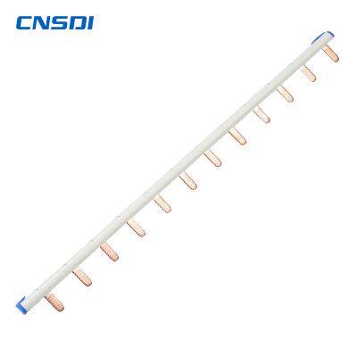 CNSDI Pin Type 63A Copper Comb Busbar With PVC Enclosure for Circuit Breaker photo-5
