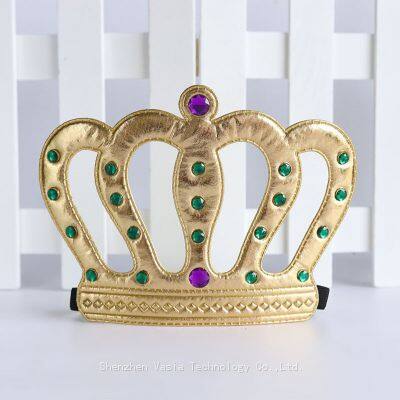 Coronas de plástico para adultos, de tama?o real - Atuendos de cabeza con joyas para máscaras y decoración de fiestas, al por mayor