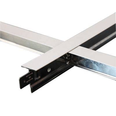 Galvanized steel T-grid components provide excellent load-bearing capacity and corrosion resistance