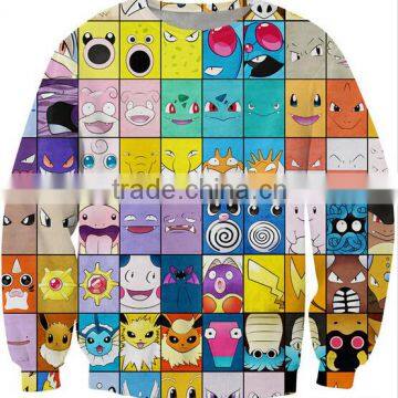 OEM Service All Over Digital Printing Custom Design Sublimation Crew Neck Sweatshirt photo-4