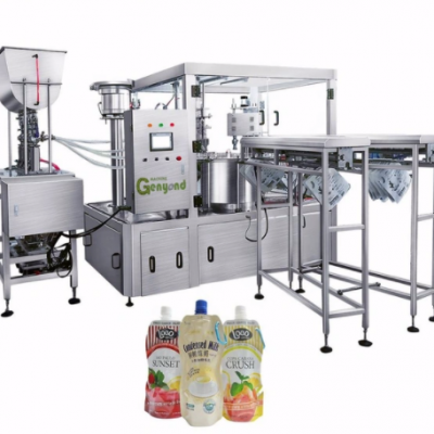 Laundry Detergent Spout Pouch Filling Capping Machine
