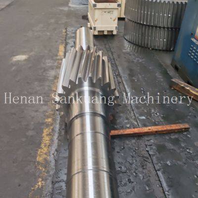 CNC Machined Gear Shaft for Heavy-Duty Transmissions – 55HRC Surface Hardness