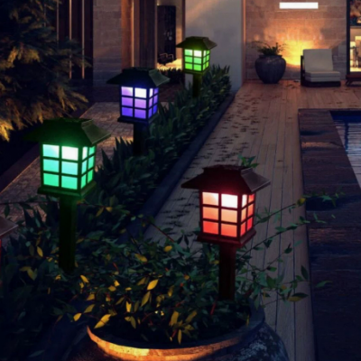 Outdoor Solar Lighting, Solar Landscape Lights, Courtyard Decorative Floor Lights, Colorful Garden Streetlights, Garden Decorative Night Lights