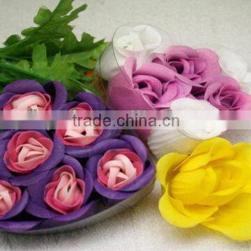 2013 hot sell rose shape soap flower,paper soap gift