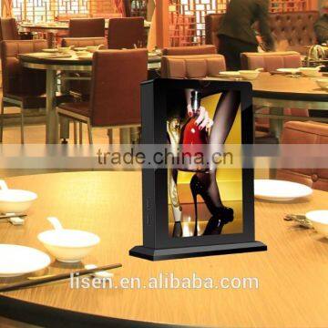 Fashionable Acrylic 15000mAh Menu Stand Advertising Power Bank for Restaurant/ Cafe / Bars photo-3