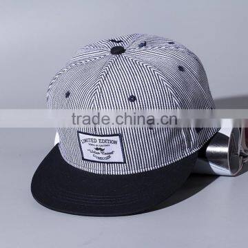 Striped Pattern Applique Beard Embroidery Male Female Custom Snapback Hats Wholesale photo-2