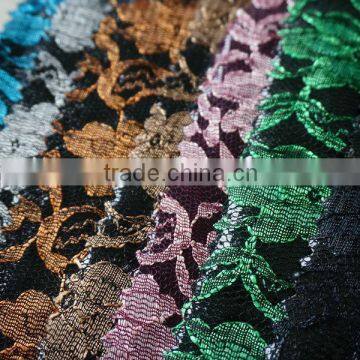 good pattern pu coated lace fabric
