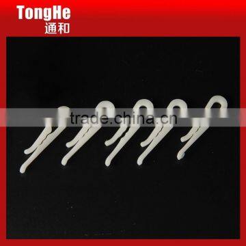 High Quality Plastic Clip, Milky Plastic Garment Clip with teeth