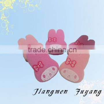 cartoon shape cute cleaning sponge